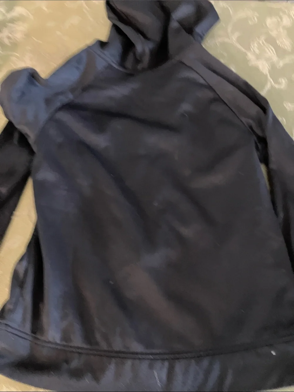 Nike Black Kids Hooded Zip Jacket with White Graphic